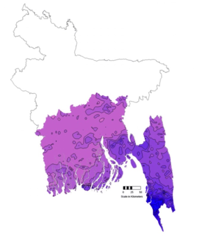 daily-maximum-rainfall-bangladesh-chirps. water-resource-associates